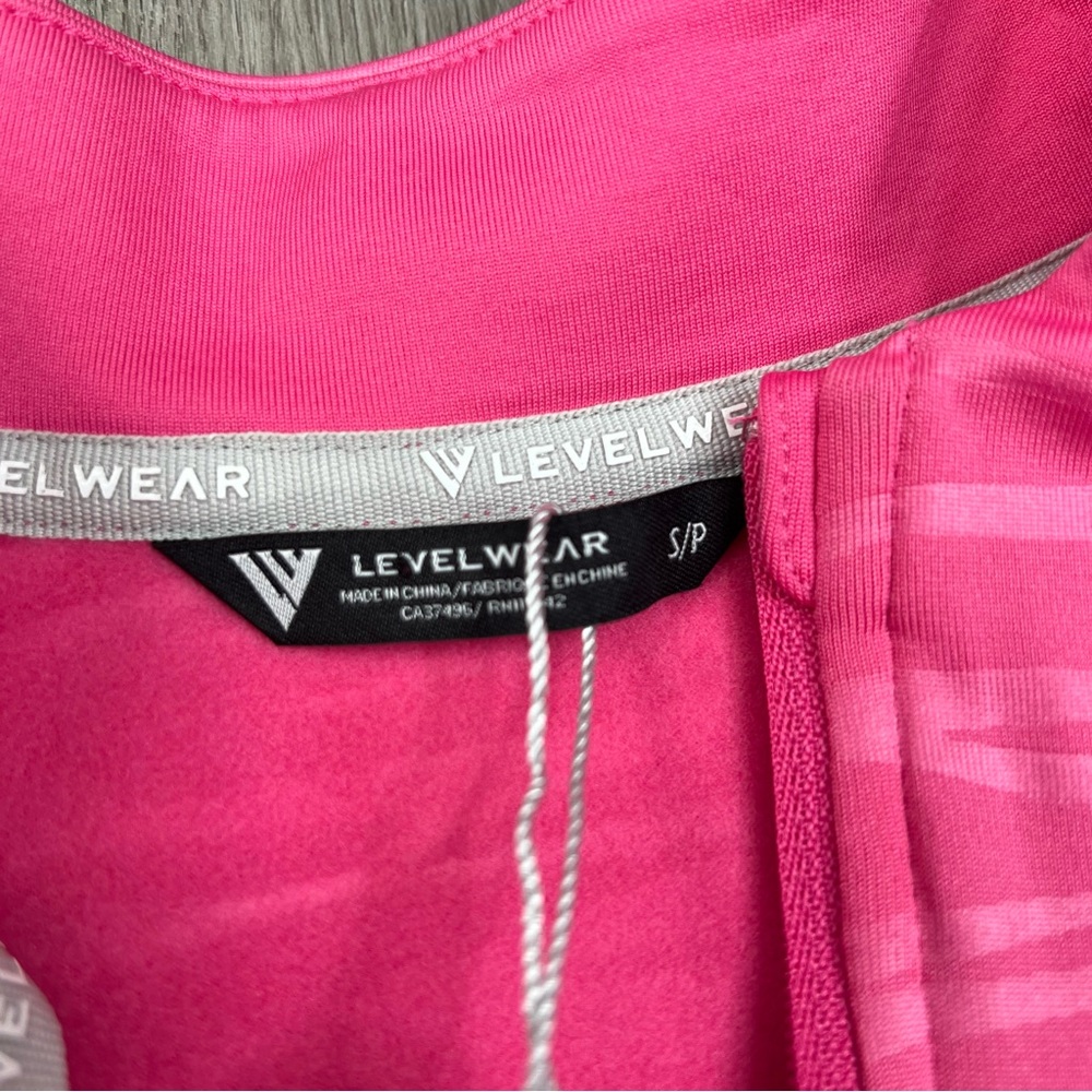 New Levelwear Pullover Jacket 1/4 Zip Womens Small Pink Laurel Valley Golf Club - Picture 6 of 11